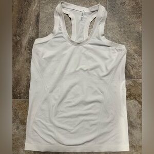 Athleta White Racerback Tank Top